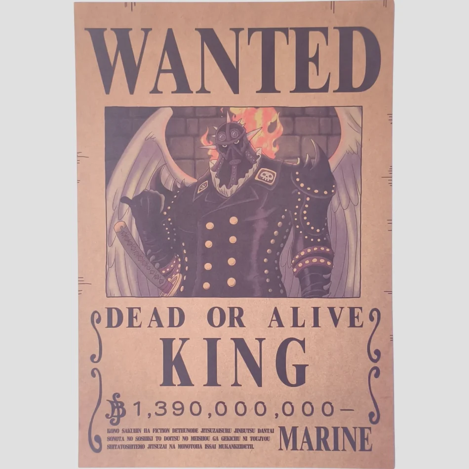 Affiche murale One Piece - Avis de recherche King